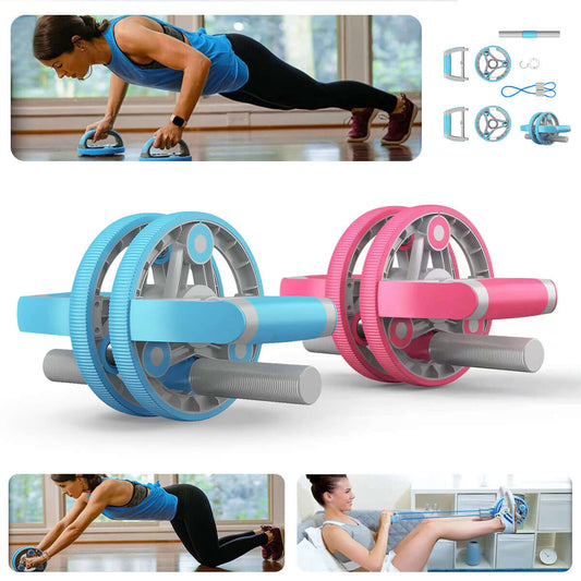 Multifunctional Abdominal Wheel Pull Strap Gym Training Set